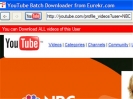 Náhled programu Youtube Batch Downloader. Download Youtube Batch Downloader
